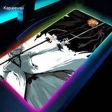 Bleach Animation RGB 900*400 Rubber Gaming Mouse Pad LED Laptop Keyboard Mat Anti slip Best Choice CSGO Mousepad Table Mat XXl