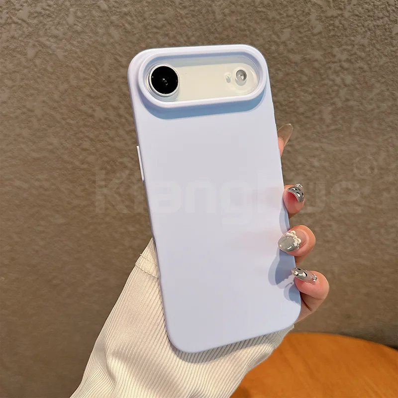 Luxury Pattern Matte Candy Color Silicone Soft Case - Solid Color Shockproof Cover