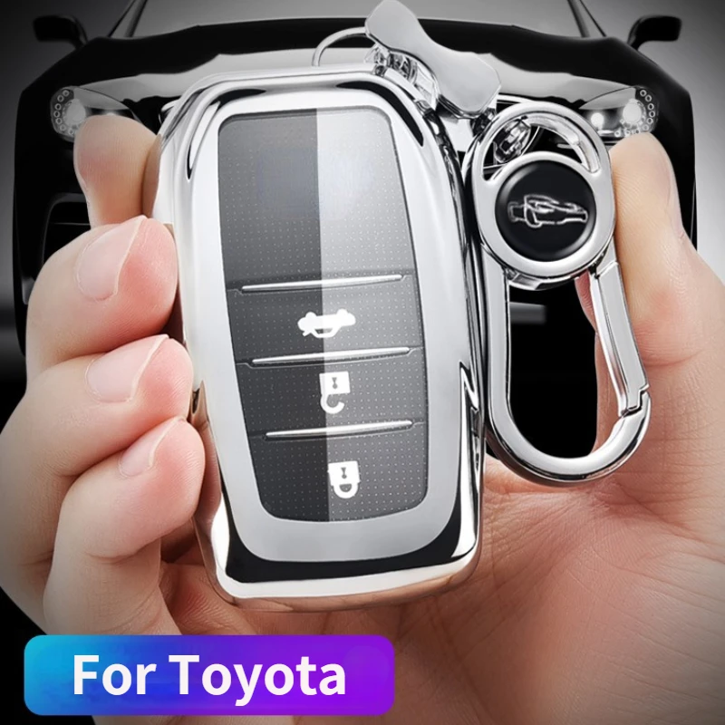 Чехол-брелок для автомобильного ключа из ТПУ Toyota Highlander 2021 Camry70 RAV4 флип-чехол Coralla