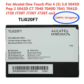 Original TLi020F7 Battery For Alcatel PIXI 4 5045D Pop 2 5042D C7 7040 7040D 7041 7041D J720 J720T J726T-so2 CellPhone Batteries