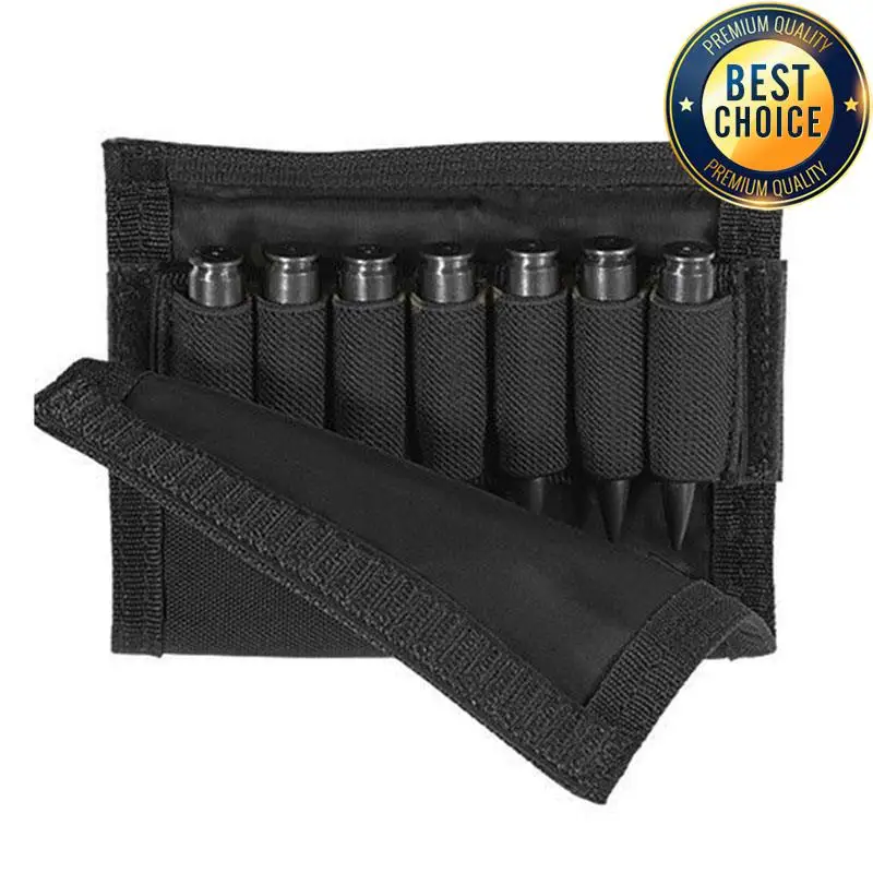 Nylon Tactical Rifle Cheek Rest Ammo Pouch Bag for Hunting