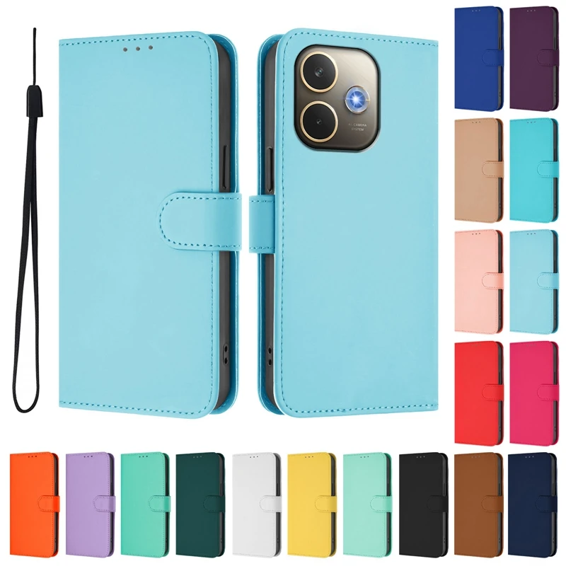 Candy Color Flip Cover for OPPO A5 Pro - Stylish Phone Protection