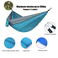 Double Nylon Hammocks for Camping Portable Parachute Hammock for Outdoor Hiking Travel Backpacking Kids Camping Gear 2