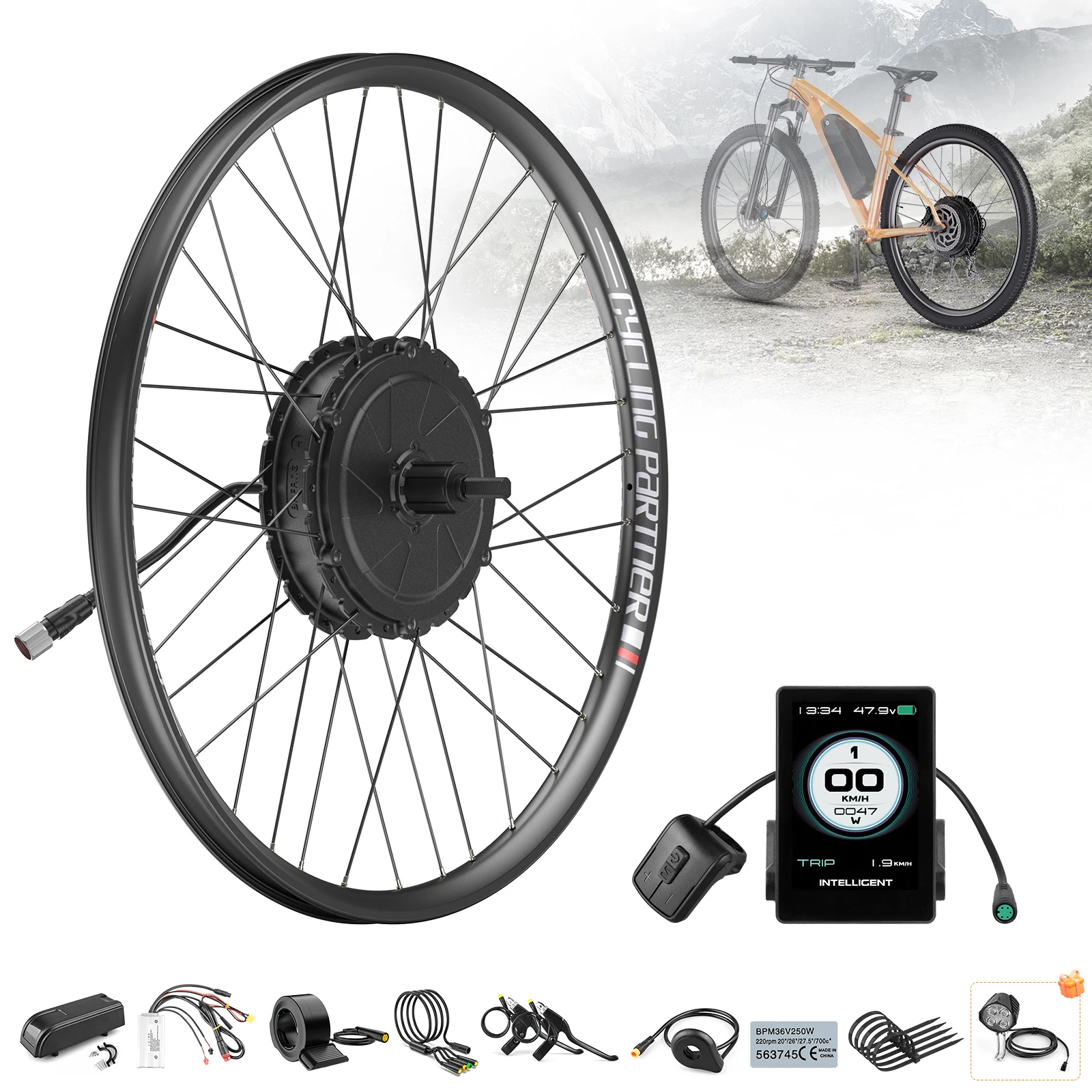 BAFANG G0900 Wheel Hub Motor Ebike Kits 48V 750W Bicycle - Main Image