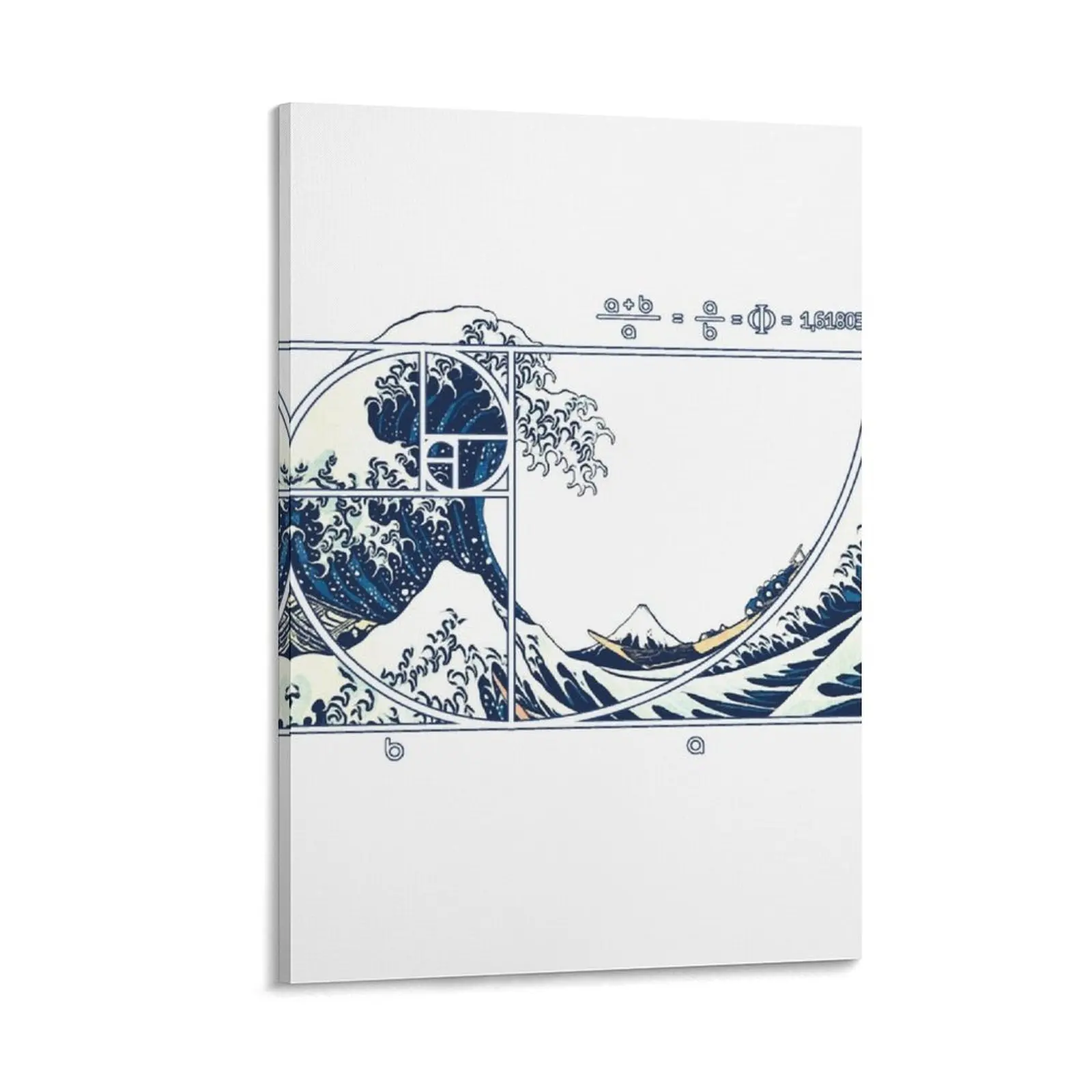 

The Great Fibonacci Wave Canvas Painting cute room decor Decoration home decoration for the room poster anime