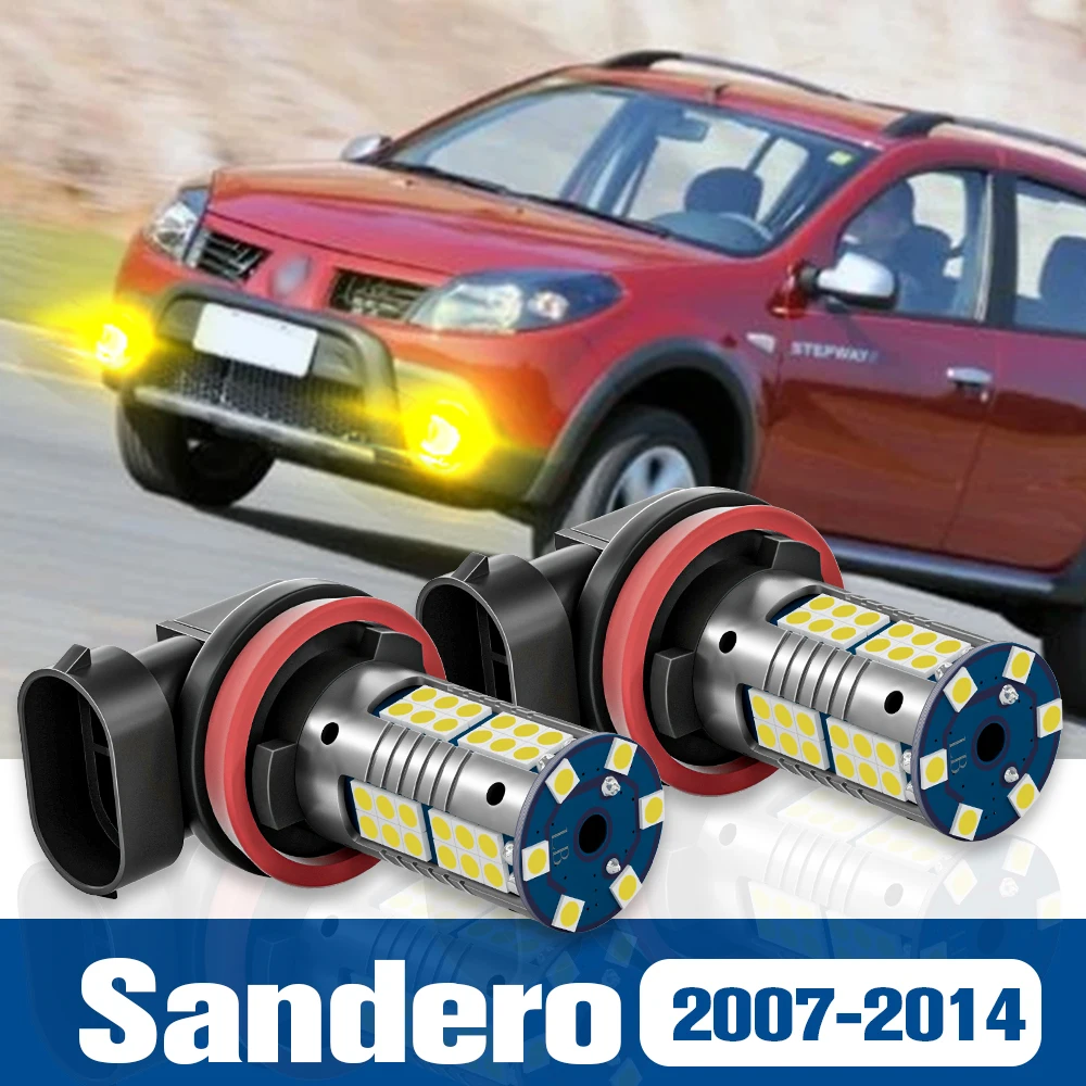 

2pcs LED Fog Light Blub Lamp Accessories Canbus For Renault Sandero 1 2 2007-2014 2008 2009 2010 2011 2012 2013