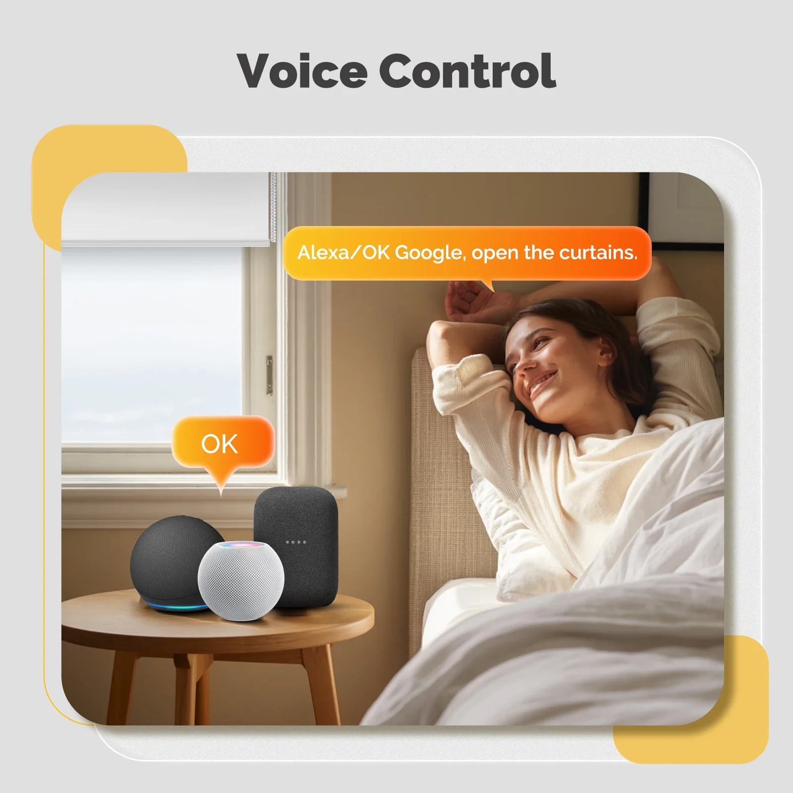 محرك ستائر رول ذكي MOES Matter Thread لأنبوب 38 مم...