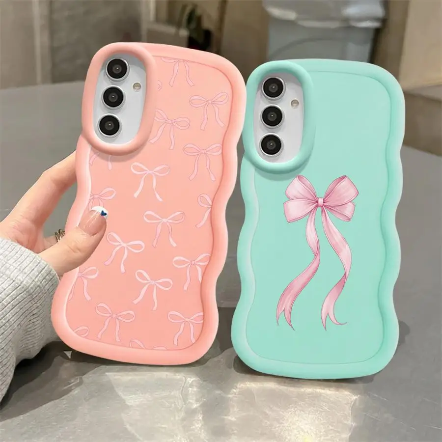 Fashion Pink Bow Soft Phone Cover Case