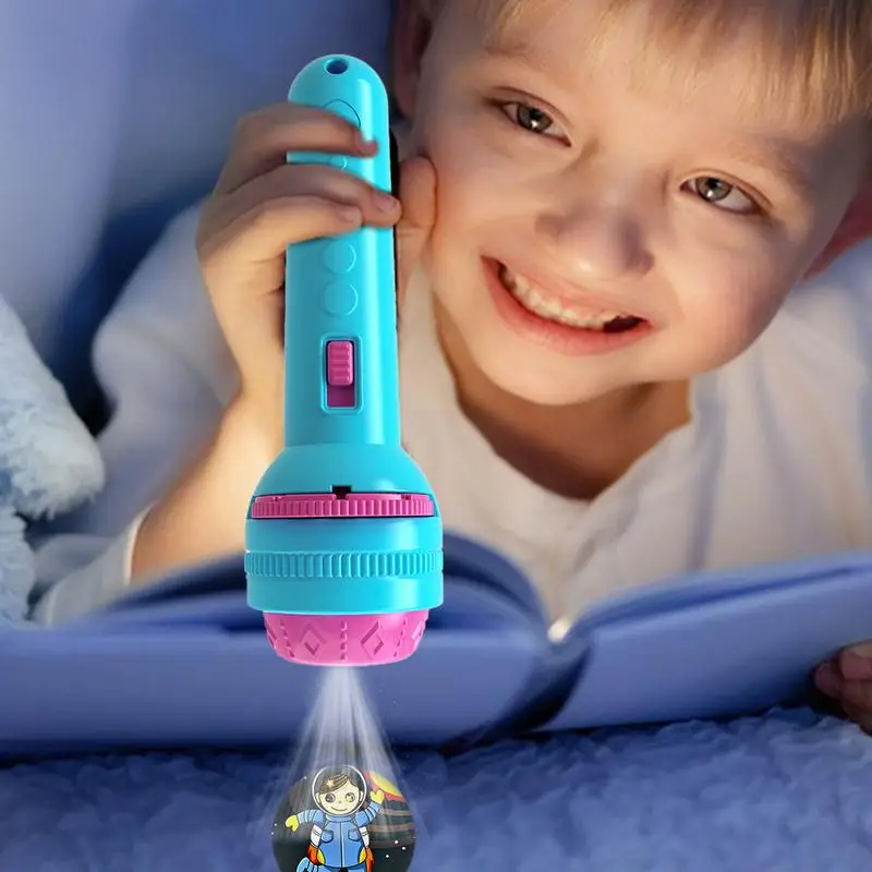 Kids Compact LED Projector Flashlight Toy