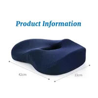 Memory Foam Hemorrhoid Seat Cushion Hip Support Orthopedic Pillow Office Chair Cushion Car Seat Wheelchair Massage Pillow 6