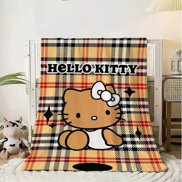 Cute Throw Blanket for Sofa Luxury Blankets Kawaii Cat Hellos Checkered Pattern Home Interior Fluffy Plaid Microfiber Bedding Cute Throw Blanket for Sofa Luxury Blankets Kawaii Cat Hellos Checkered Pattern Home Interior Fluffy Plaid Microfiber Bedding