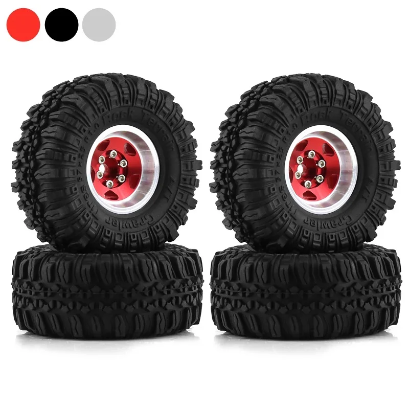 

Набор резиновых шин для обода колеса 1,0 1/18 RC Crawler Axial SCX24 AX24 TRX4M FCX24, 4 шт., 57 мм, металл 1/24 дюйма