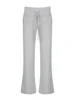 Gray Drawstring Waist Casual Sweatpants Women Solid Simple Basic Minimalist Fitness Joggers Straight Pants 5