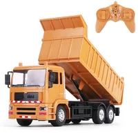1/24 RC Car Electric Dump Truck Model Beach Rc Transport Car Children's Toy Boy Christmas Birthday Gift Model Truck 2
