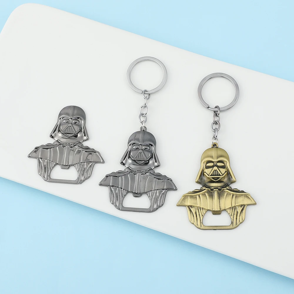 Disney Star Wars Keychain Darth Vader Vintage Metal Beer Bottle Opener  Pendant Keyring for Men Key Holder Decoration Accessories