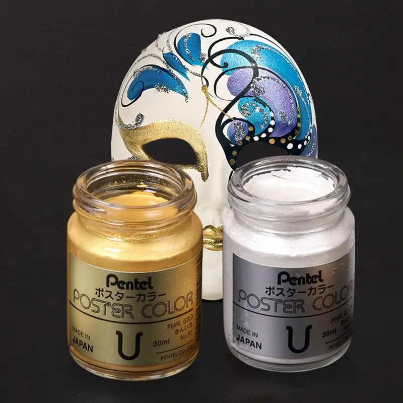2ml Gold/Silver Watercolor Mini Paint Sample Metallic Glitter Water Color For Painting Art Supplies Aquarela