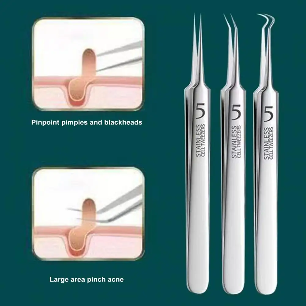 Professional Blackhead Remover Kit Blackhead Extractor Set Professional Remover Tweezers for Healthy for Complexion