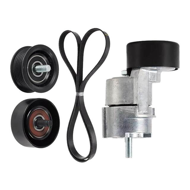 Belt Tensioner Assembly 6Pk2125 Idler Pulley Serpentine Belt Kit for Hyundai Santa FE L4 2010-2012 L4 2.4L 2006-2014