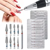 10/7Pcs Diamond Milling Cutter For Manicure Electric Nail Drill Bits Accessory Pedicure Machine Nail File Nails Gel Remover Tool 1