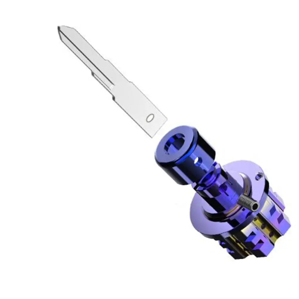 

Универсальный модифицированный титановый чехол для ключа мотоцикла DIY CNC числовое управление изысканный внешний вид яркие цвета чистый металл