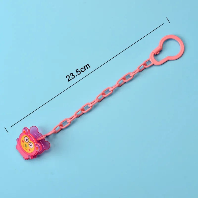 Pacifier Leash Clip Cartoon Animals Nipple Baby Bibs Clip Pacifier Chain Holder Leash Newborn Baby Feeding Accessories