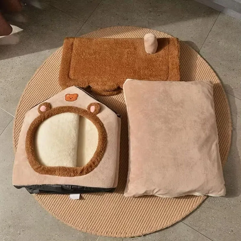 Foldable Pet Bed Cave House 2