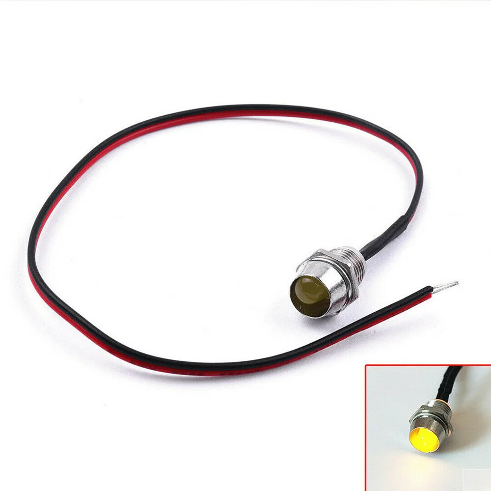 

Car Parts Indicator Lights Accessories Direct Replacement LED Bulb Lighting Metal Pilot 10pcs For Car Truck Boat
