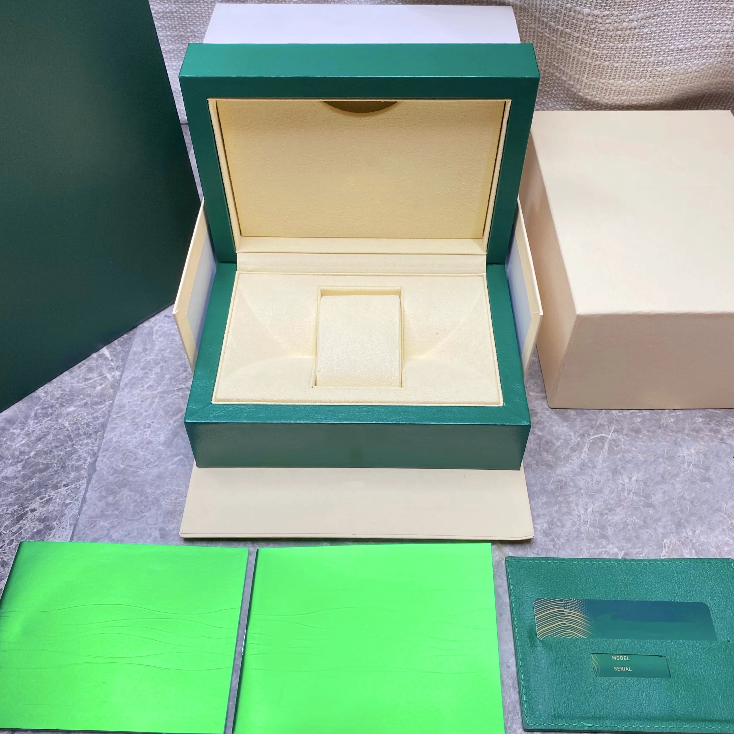 High Quality Luxury Green Watch Box Watch Accessories Watch Display Case Automatic Can Customized Top Super Watches Factory_voghion.com