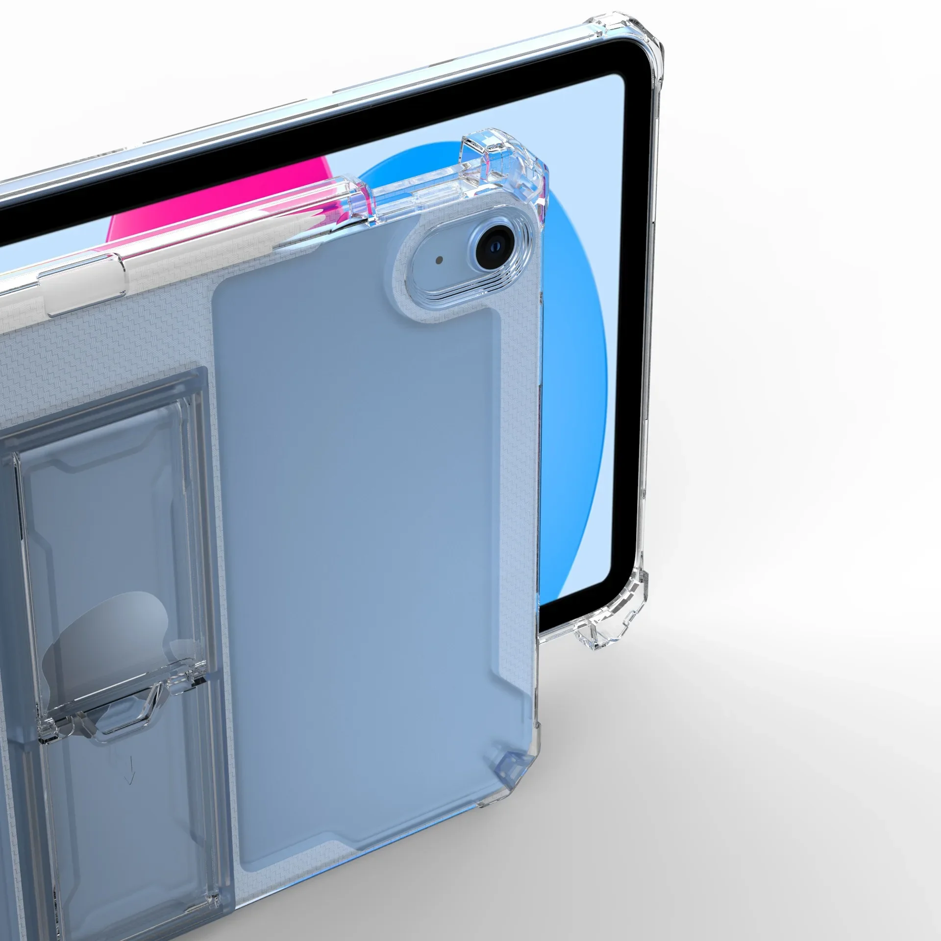 Clear Protective Stand Case for Tablets - Sleek and Versatile Soft Cover