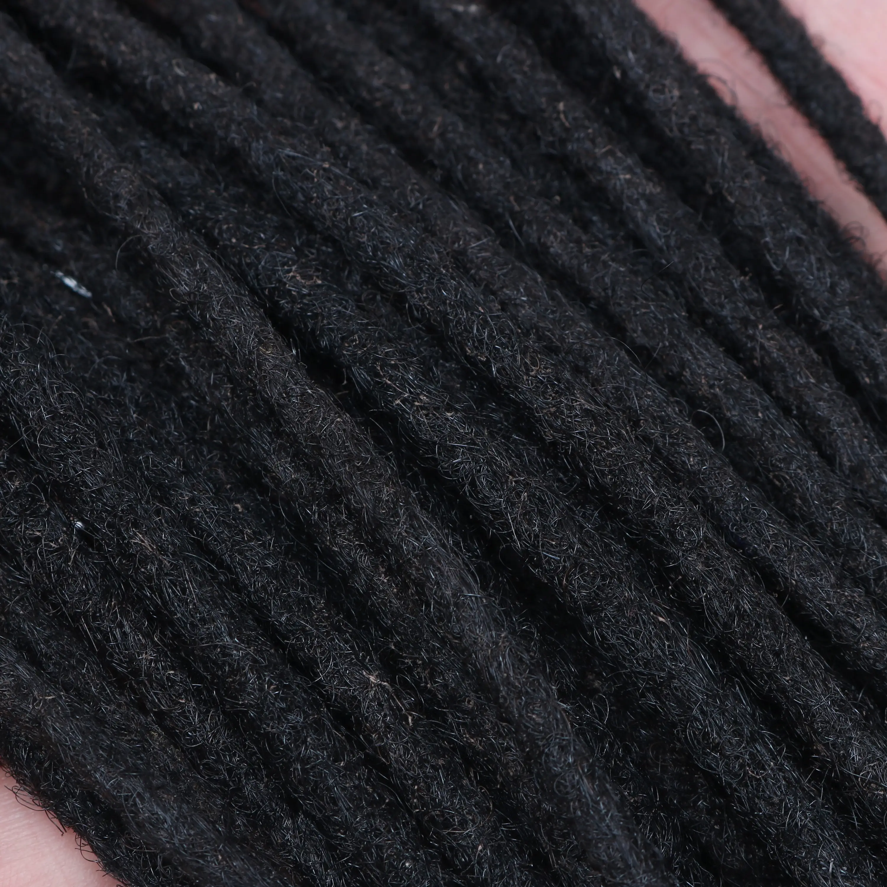 Premium Handmade Human Hair Dreadlocks Extensions - Authentic Brazilian Hair, 8-24 Inch Variety