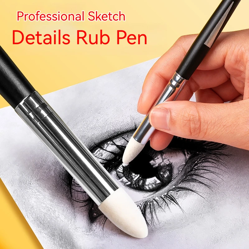 

2Pcs Sketch Rubbing Sponge Brush Sponges Gouache Paint Brushes Pen Graffiti Brushes Tools Drawing Blenders Mix Art Supplies