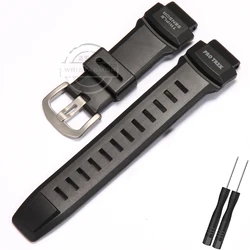 Durable Sport Waterproof Natural Resin Strap - 18mm (Black)