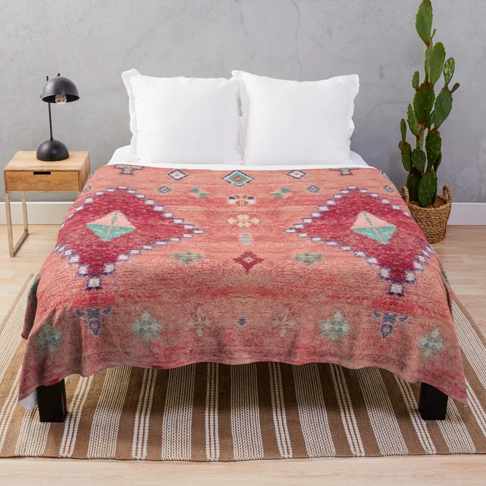 

Heritage Moroccan Rug Style Design Throw Blanket Decorative Throw Blanket Blanket For Sofa