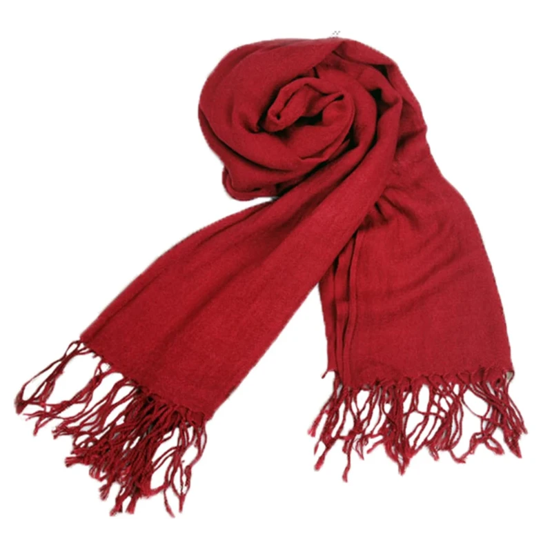 Scarf Accessories Knitting Scarf Mikasa Ackerman Scarf Wine Red Scarves