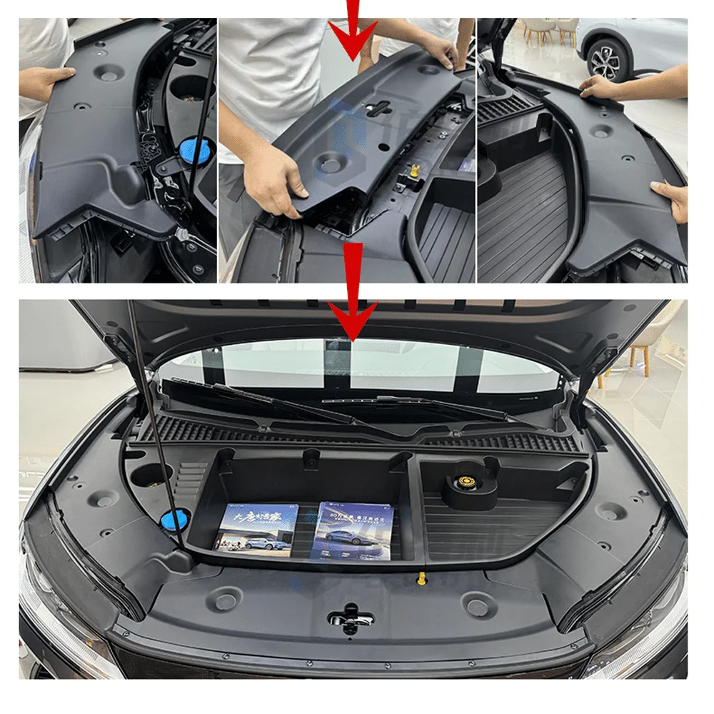 BYD ATTO 2 Yuan UP 전면 스페어 박스 수납함 특수 인테리어 전면 캐빈 수납함 자동차 개조 액세서리
