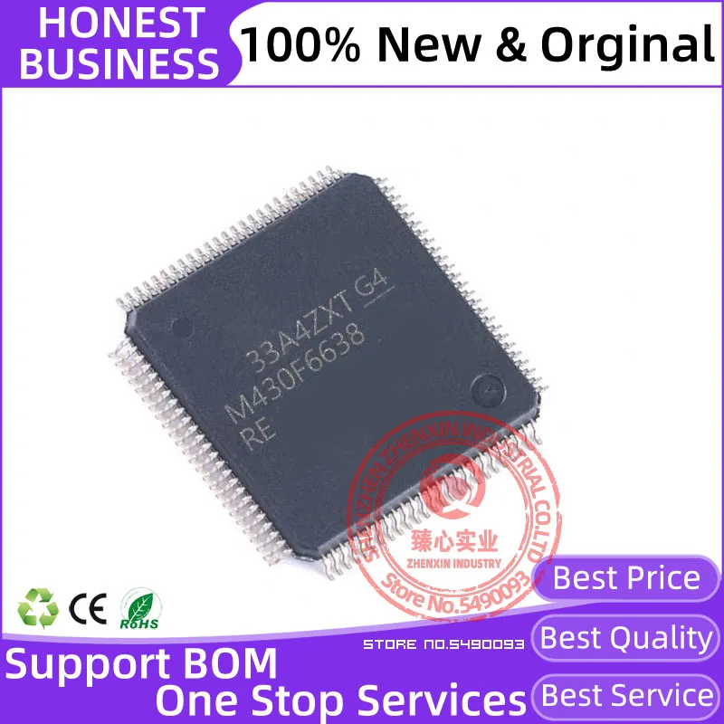 

MSP430F6638IPZR LQFP-100 ARM Microcontrollers 512 kB New original IC