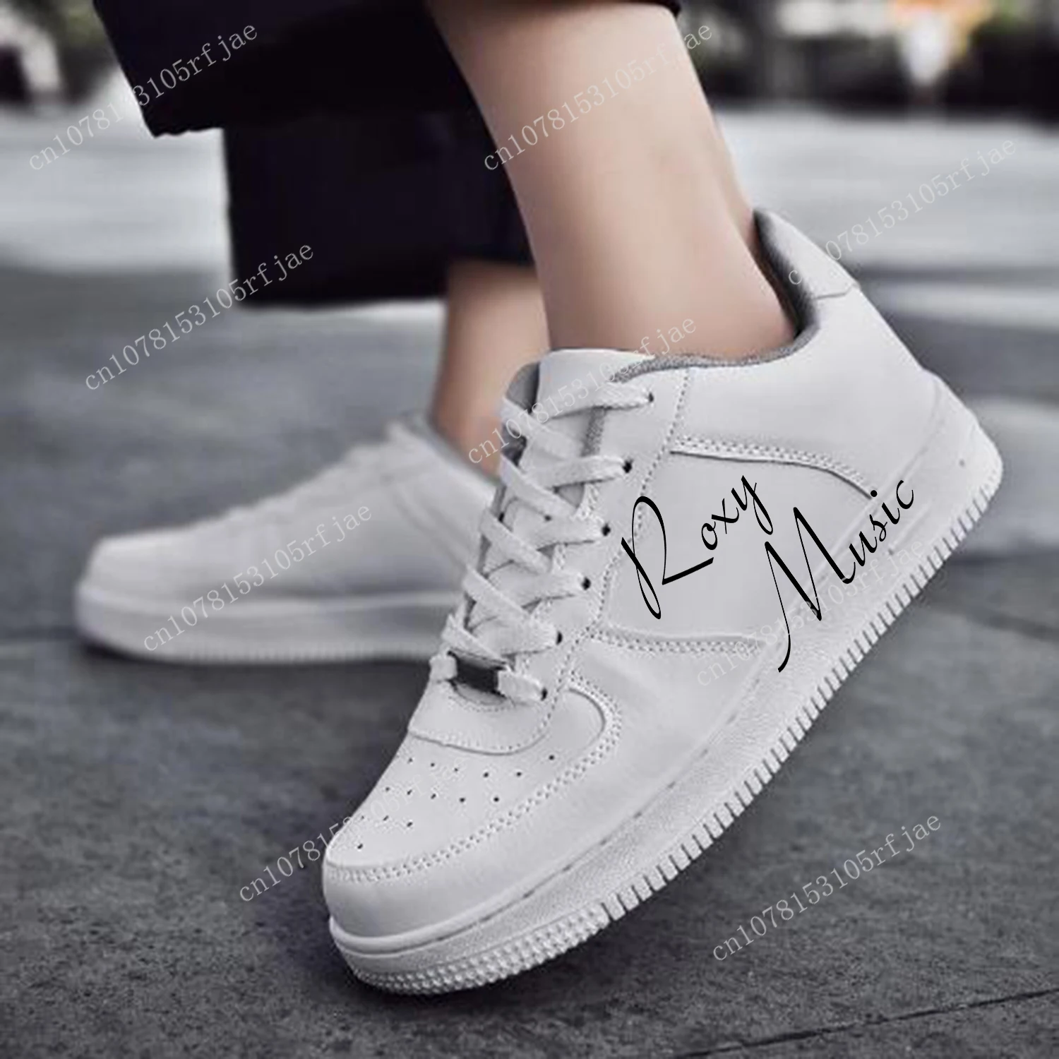 Roxy Music Metal Band AF Basketball Mens Womens Sports Running High Quality Flats Force Sneakers Lace Up Mesh Custom Made Shoe