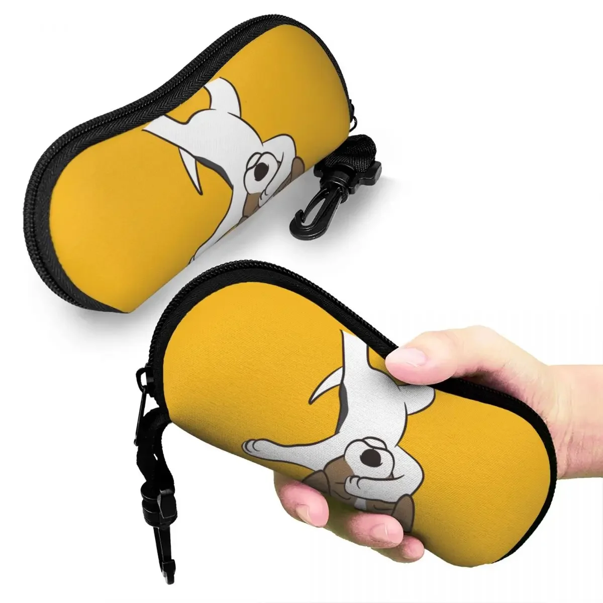 Jack Russell Terrier Eyeglass Glasses Case Women Men Soft Dabbing Dog Sunglasses Protective Box