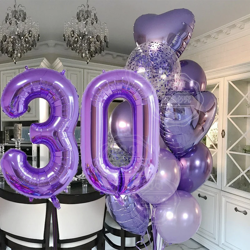 13pc 18th 30th 50th Geburtstag Dekoration Luftballons Brief Folie Ballons Geburtstag Party Dekorationen Globos Balony Anniversaire
