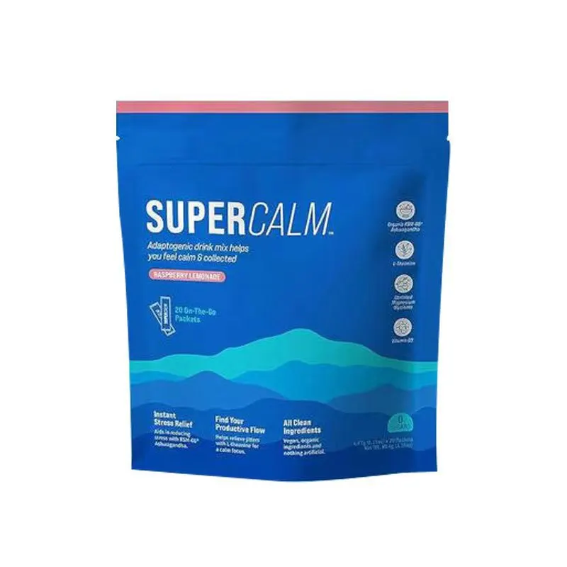 Veganistisch en suikervrij Supercalm frambozenpoeder 20-delig Natuurlijke stressverlichter Antioxidant Boost