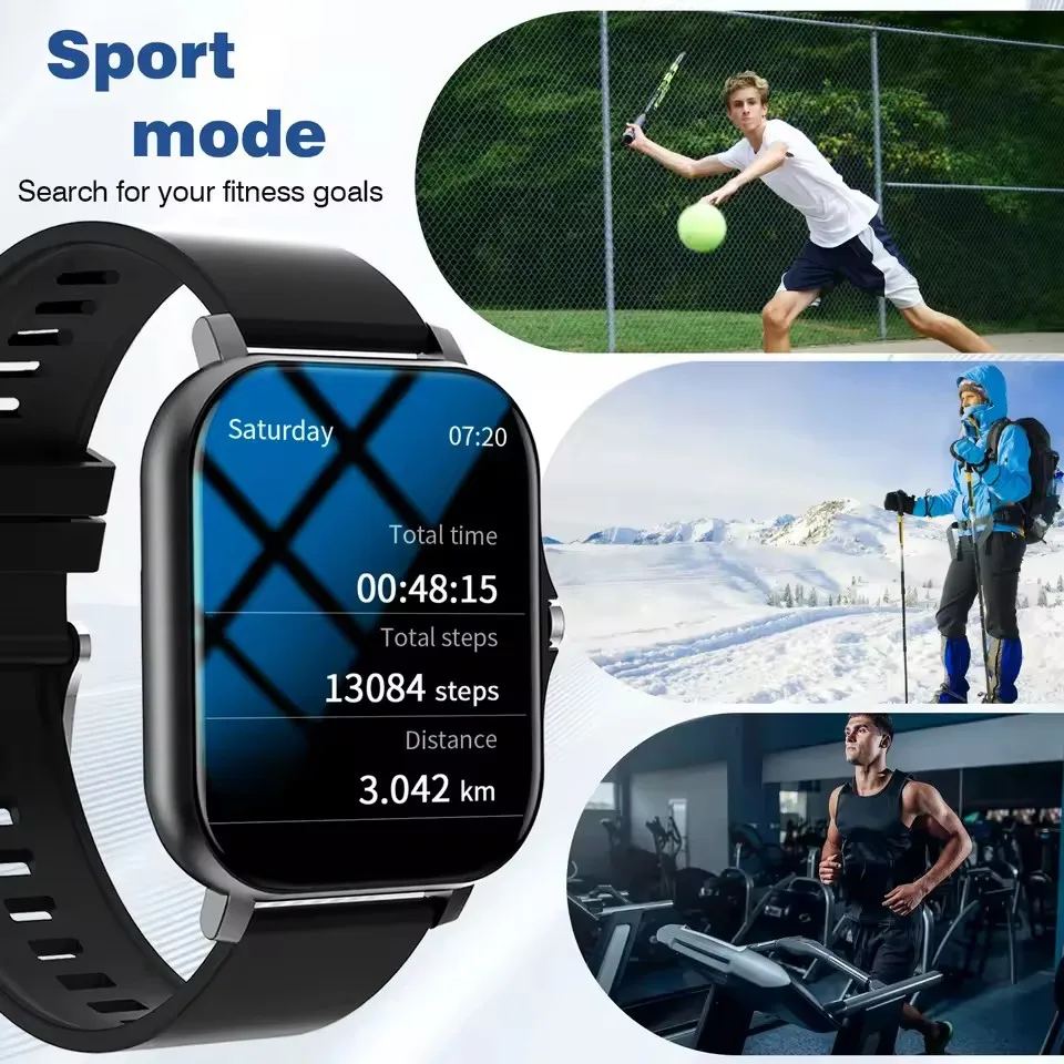 2026 New Smartwatch for Android/IOS Heart Rate/Sleep Monitor Fitness Tracker Bluetooth Call Smart Watch For Men Women Gift HW12 6