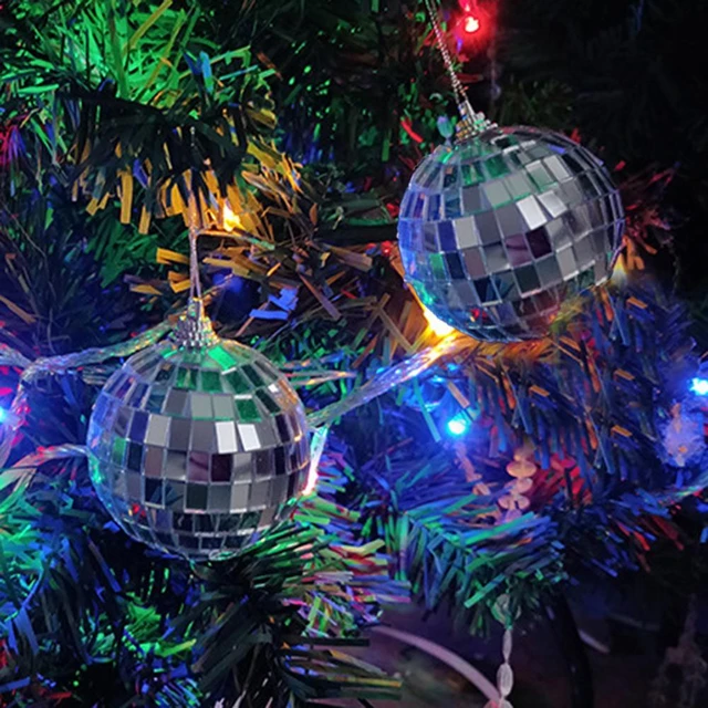 Disco Ball Christmas Tree Ornaments  Disco Ball Mini Christmas -  6/8/12/15cm - Aliexpress
