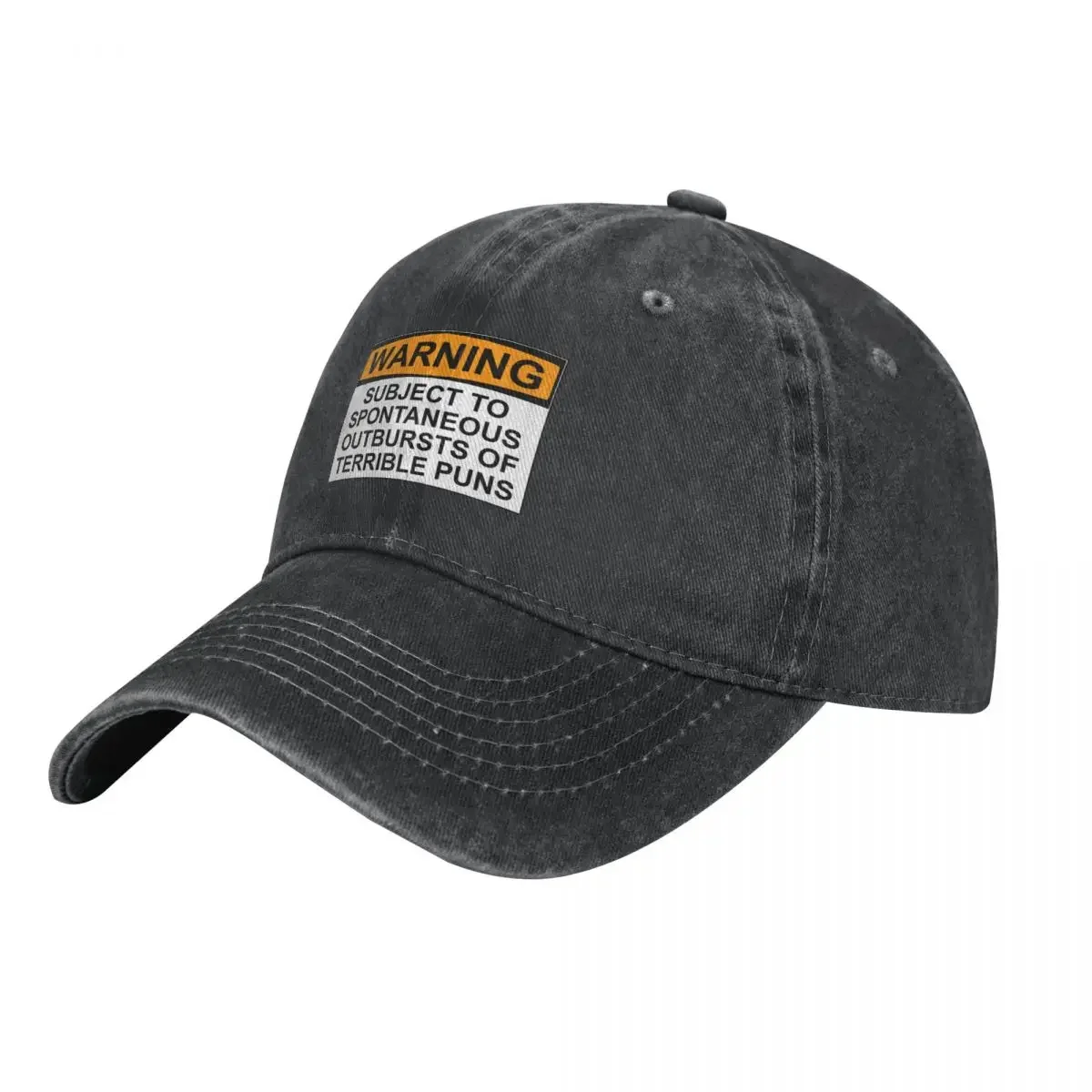 

WARNING: SUBJECT TO SPONTANEOUS OUTBURSTS OF TERRIBLE PUNS Cowboy Hat Luxury Man Hat Visor Mens Caps Women's