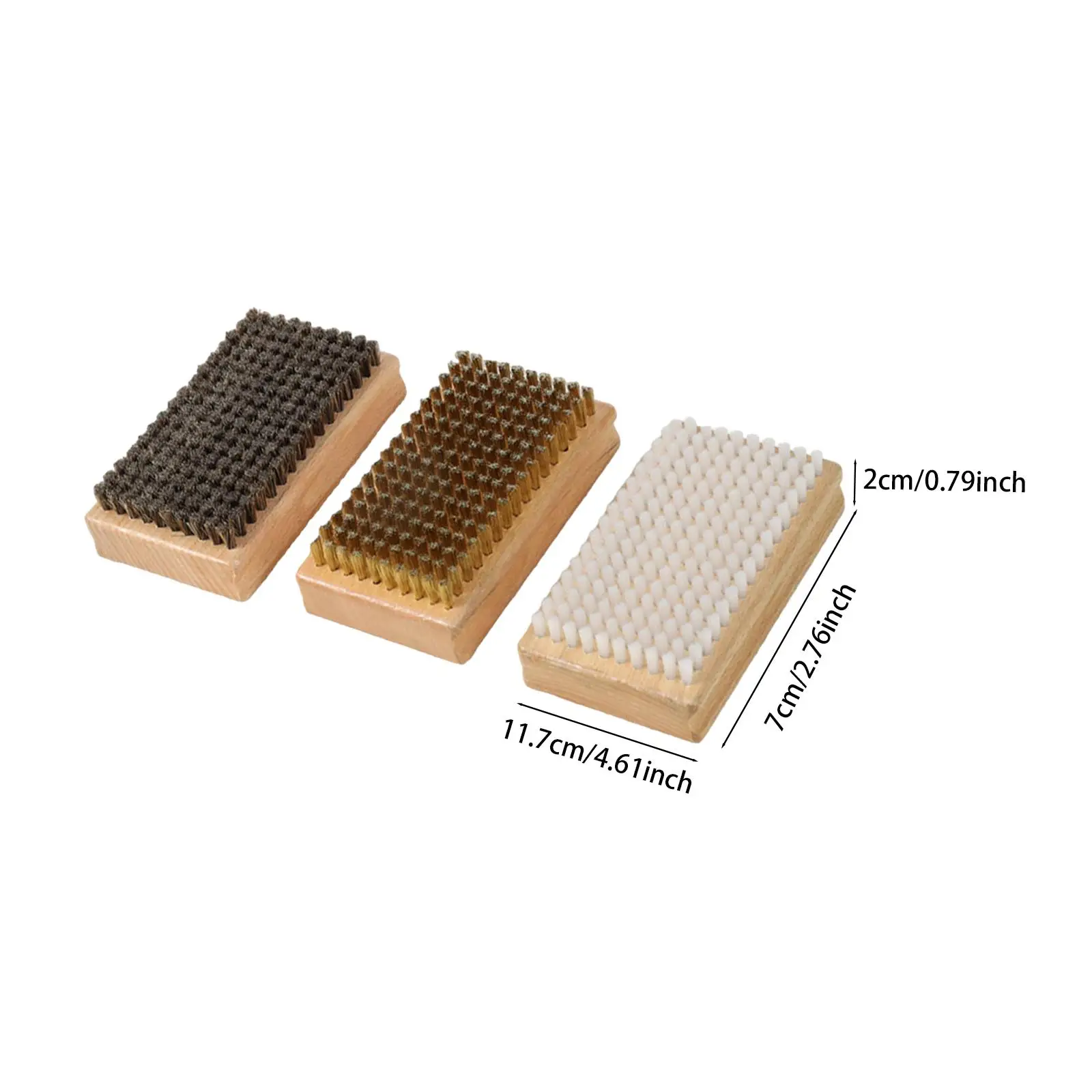 3x Snowboard Wax Brush Skateboard Wax Cleaner Brass Brush Removing Cleaning Snowboard Scrub Ski