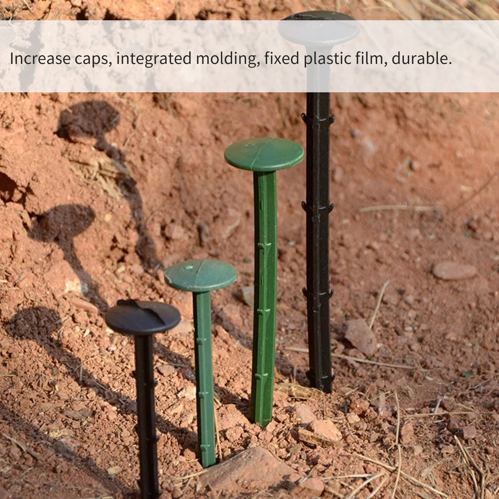 Ground Nail Film Fixed Garden Pegs 100pcs/set Greenhouse Film Weed Prevention Ground Cloth Sunshade Fly Net Plastic Fixed Pegs