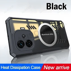 HD Transparent Heat Dissipation Protection Cover for iQOO Z9 Turbo (Black)