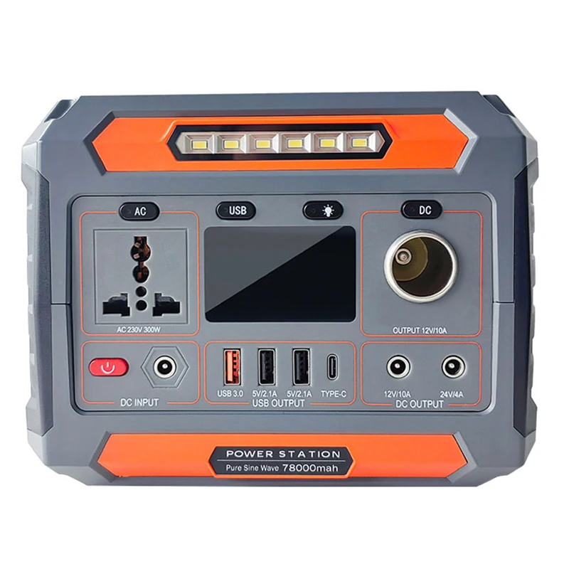 Flashfish 300W Portable Solar Power Station Mobile Backup Emergency EU Plug for Car Camping Solar Panel Source