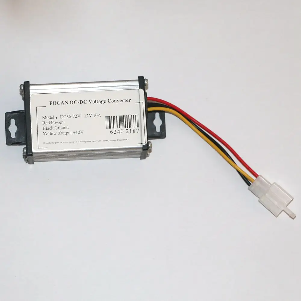 Electric Bicycle Voltage Converter Adapter DC 36-72V To 12V 10A