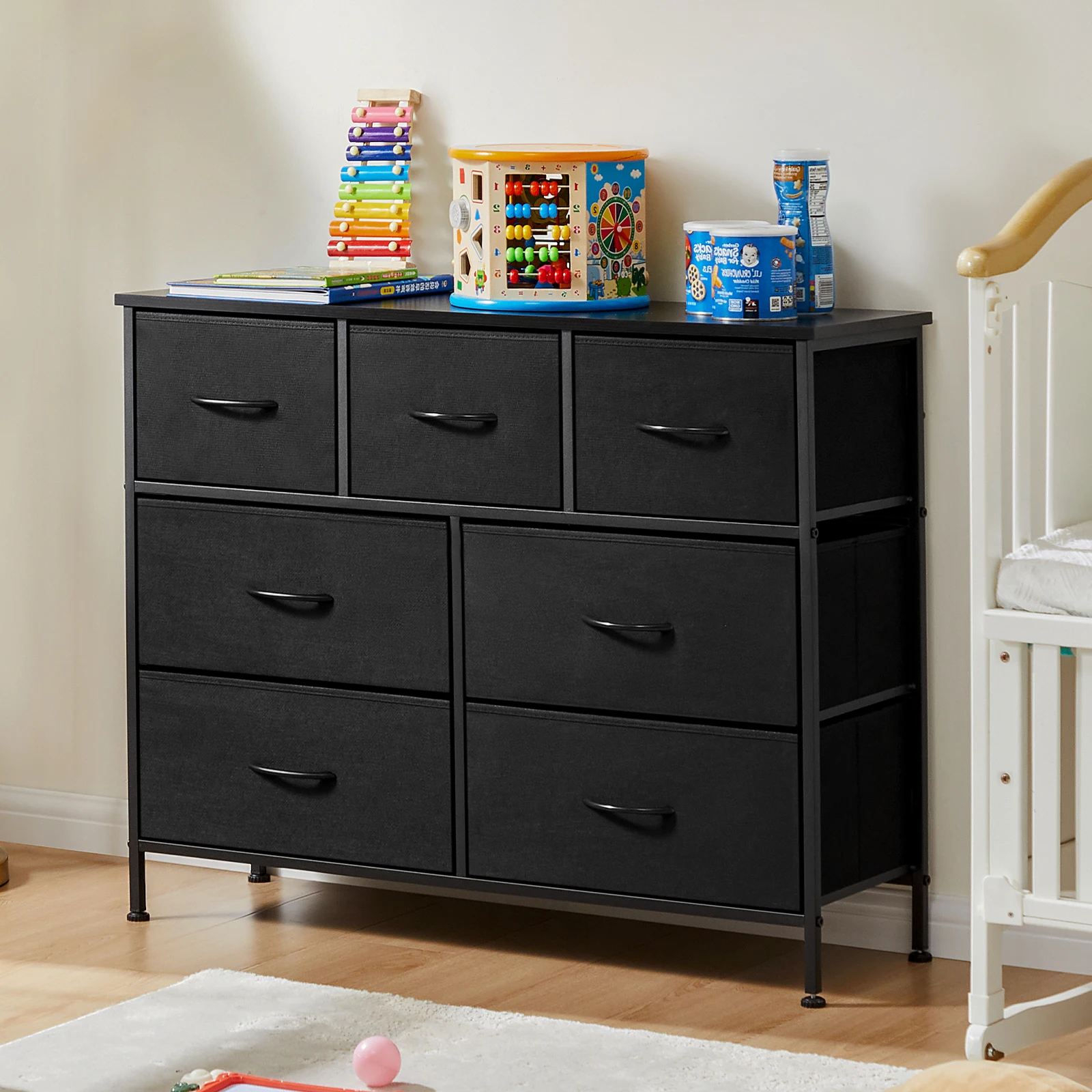 7-Drawer Fabric Dresser 1