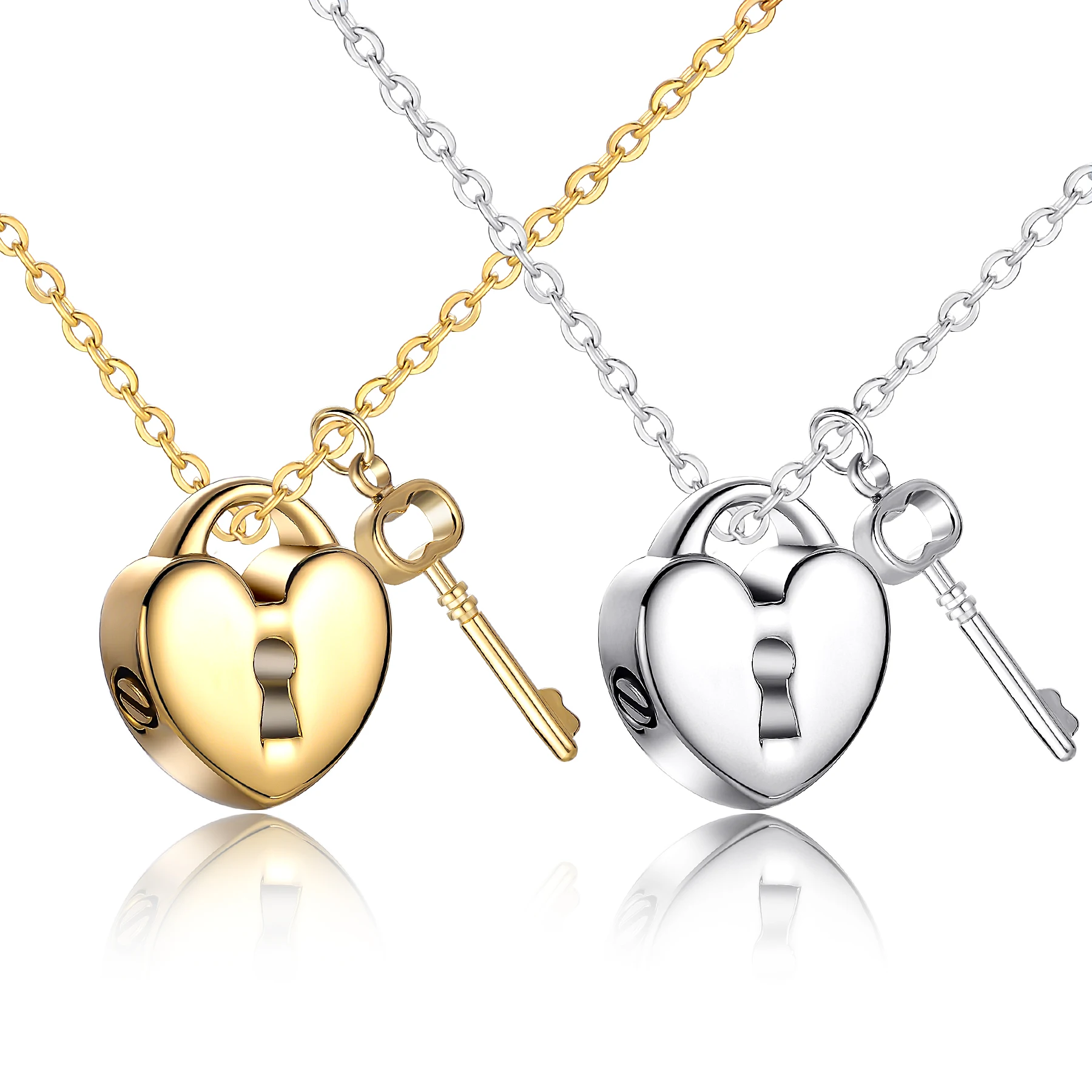 1 pezzo Collana con ciondolo a forma di cuore cavo, collana con
